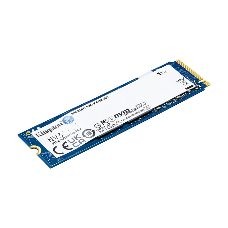 Kingston SSD SNV3S/1000G 1TB NV3 NVMe PCIe 4.0 Up to 6,000MB/s read, 4,000MB/s write