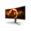 MONITOR AOC 34"" Gaming CU34G2XP 34” Curved VA, 21:9, 3440x1440, 180Hz, 1ms, 430 cd/m2, 4000:1, HDMI, DP, PbP, PiP, Ergonomic, Black-Red, VESA 3y