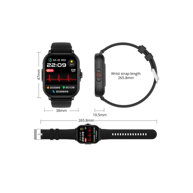 Pametni sat Colmi C63, crni