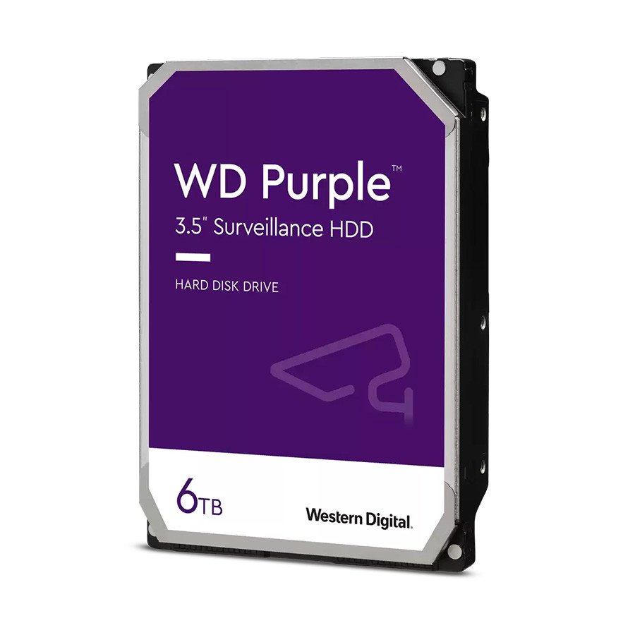 HDD 6 TB, WD64PURZ Purple SATA SATA 6 Gb/s, 256 MB Cache, 3.5