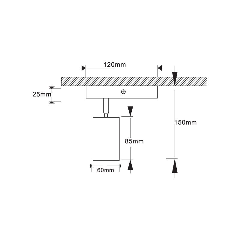 LED spot svjetiljka Green Tech, GU10 X 1 kom, bijela boja