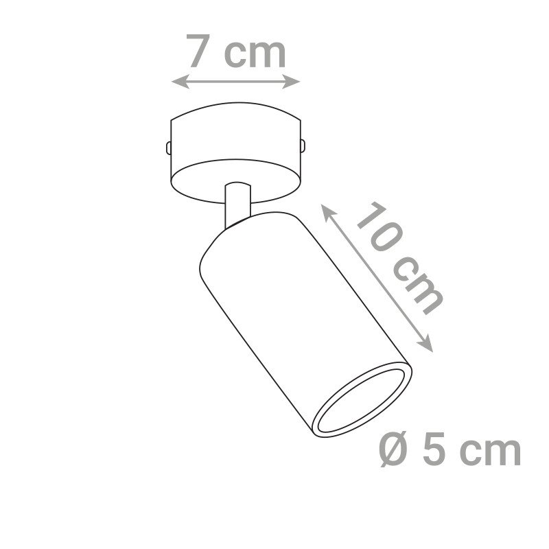 Reflektor nadgradni  bijela boja, grlo GU10 B031-WH