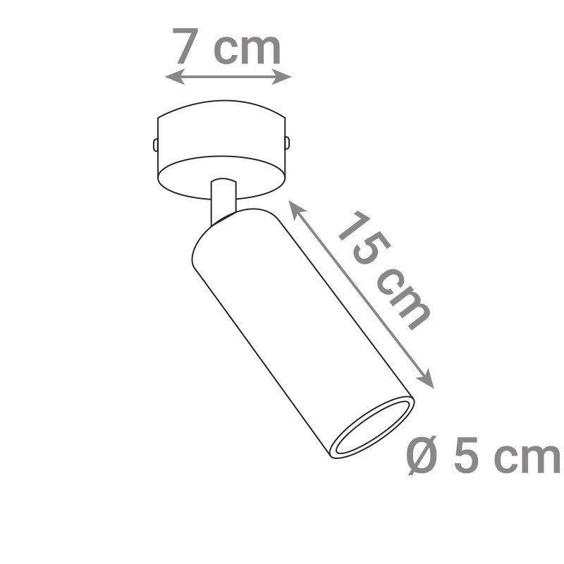 Reflektor nadgradni bijela boja, grlo GU10 B0311-WH