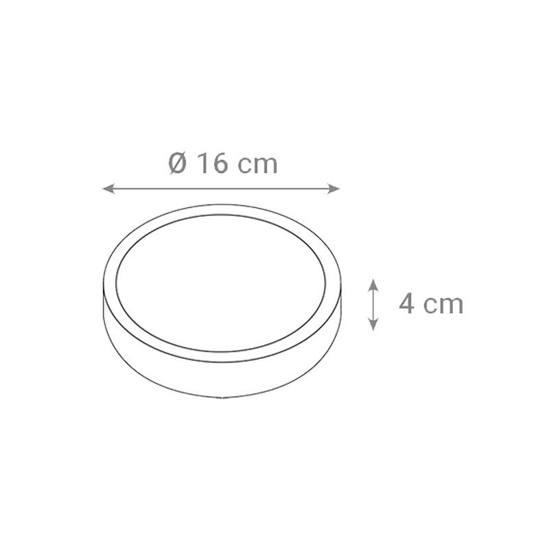 LED panel  12W, 4200K, nadgradni, okrugli CX-R02-12NW