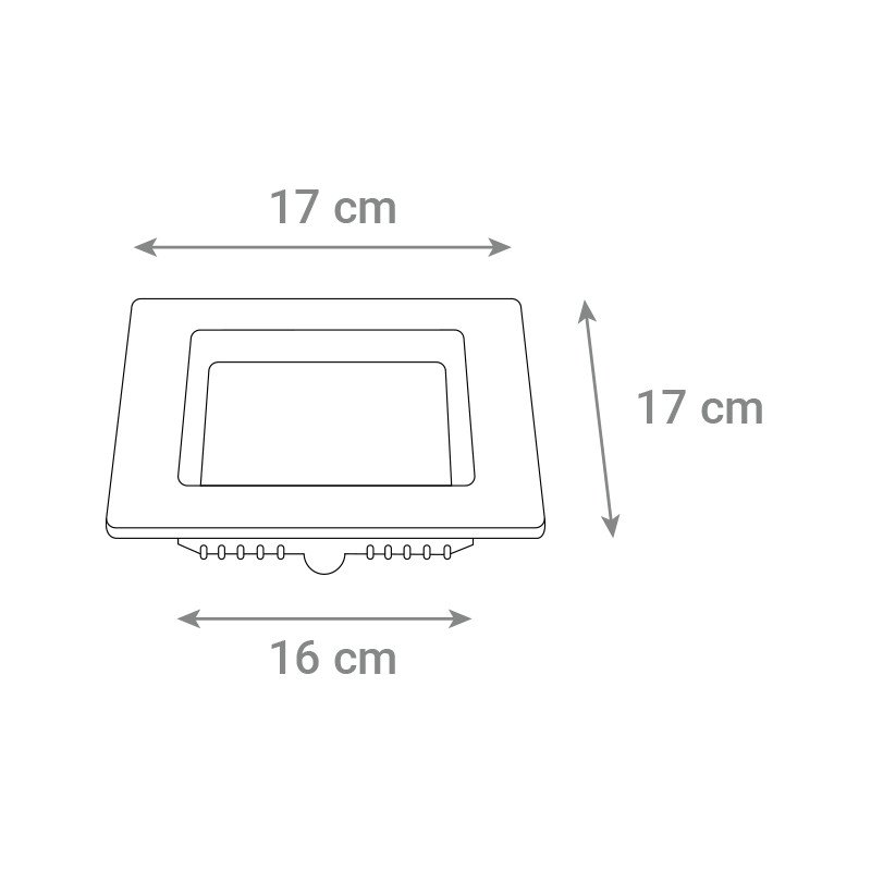 LED panel  12W, 6500K, ugradni, kvadratni CX-S01-12CW