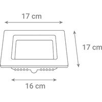 LED panel  12W, 3000K, ugradni, kvadratni CX-S01-12WW