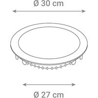 LED panel 24W, 3000K, ugradni, okrugli CX-R01-24WW