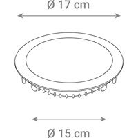 LED panel  12W, 6500K, ugradni, okrugli CX-R01-12CW