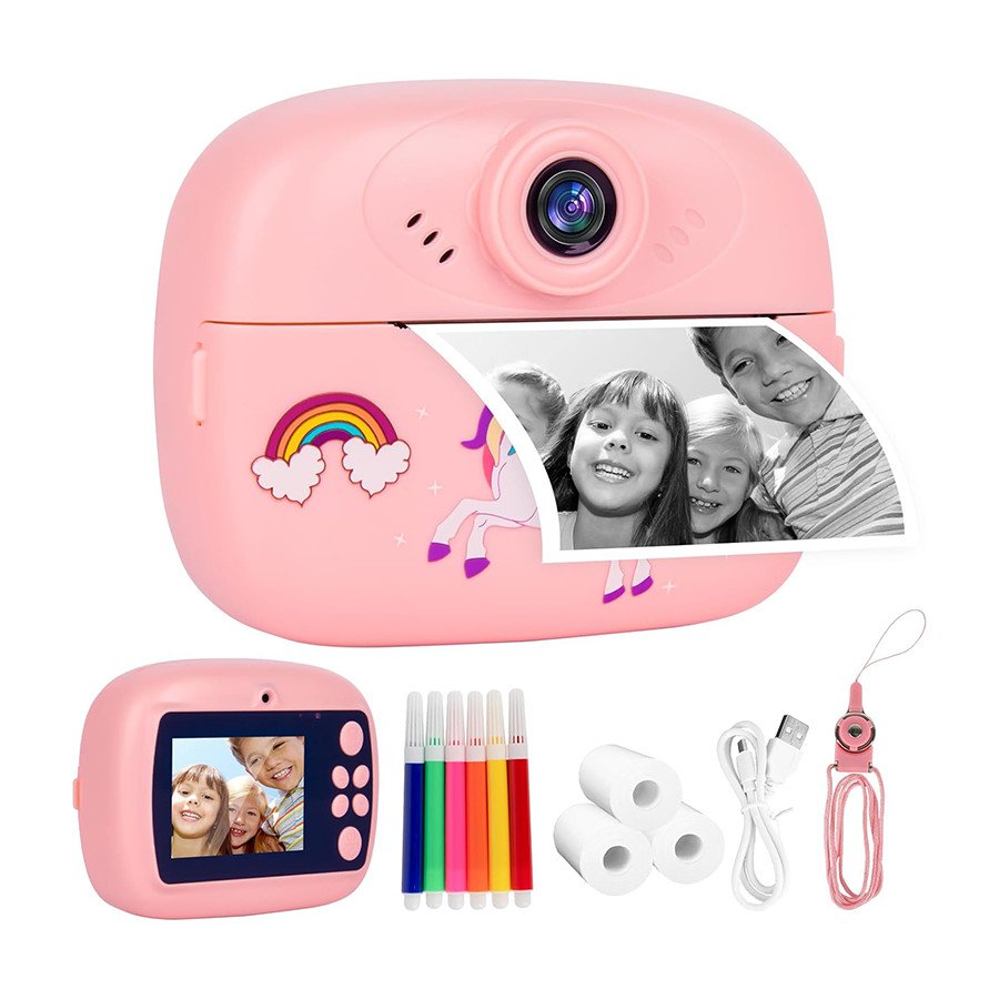Dječija kamera sa printerom K8000 32GB micro sd kartica, pink