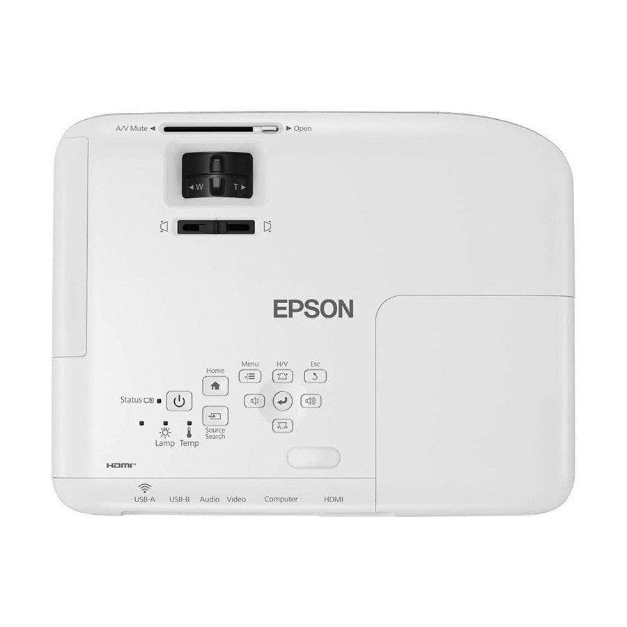 PROJEKTOR EPSON EB-W06 3LCD, HD ready, 3700 Lumena,WXGA, 1280 x 800. WiFi(opciono). boja bijela