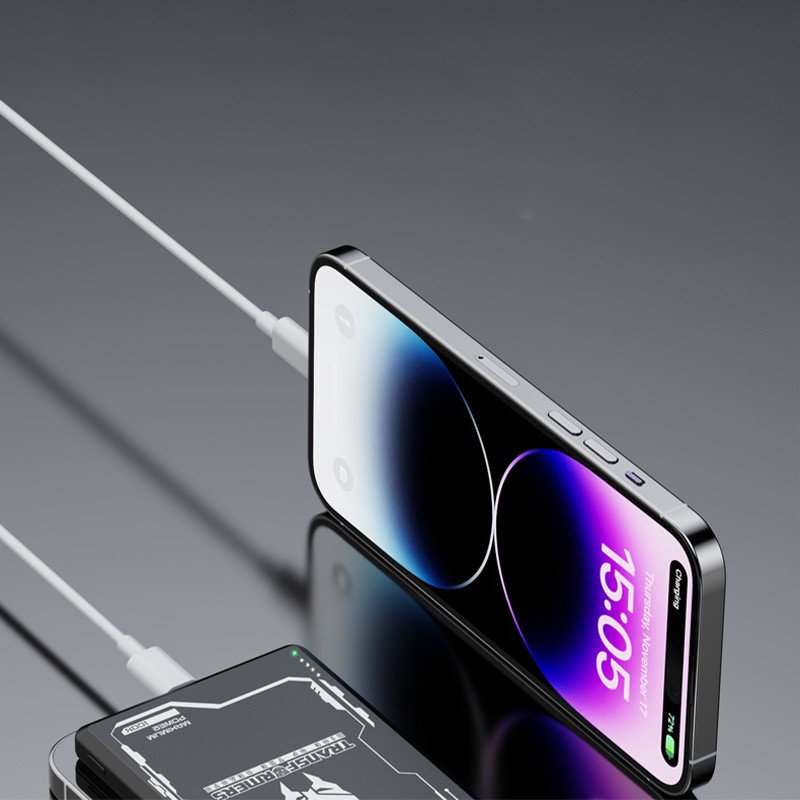 Power bank 5000 mAh i wireless punjač 10W Transformers TF-D01, crni